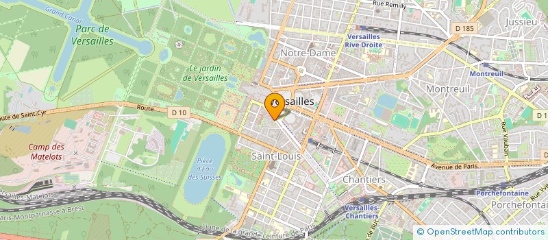 localisation de l'entreprise CARTICASI à VERSAILLES
