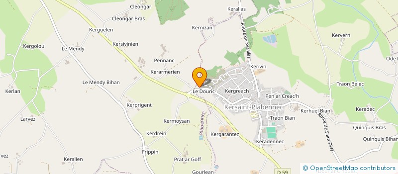 localisation de l'entreprise CARTIER 7  KERSAINT PLABENNEC