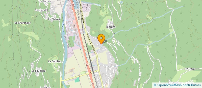 localisation de l'entreprise CARTIER AJM  LA BATHIE