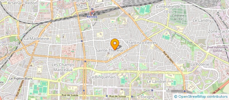 localisation de l'entreprise CARTIER ASSOCIES  RENNES