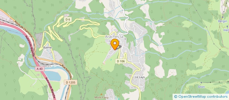 localisation de l'entreprise CARTIER ELECTROBOIS  ARACHES-LA-FRASSE