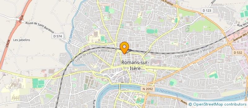 localisation de l'entreprise CARTIER GROSDIDIER & NIEUVIARTS  ROMANS-SUR-ISERE