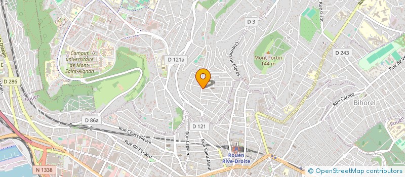 localisation de l'entreprise CARTIER HUET  MONT-SAINT-AIGNAN