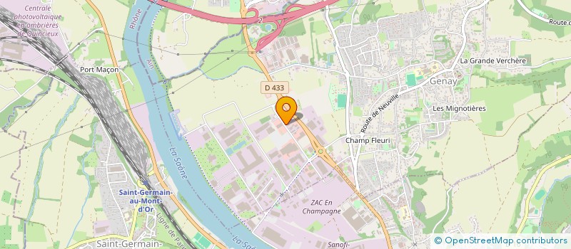 localisation de l'entreprise CARTIER INVESTISSEMENTS  GENAY