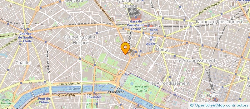 localisation de l'entreprise CARTIER PARFUMS à PARIS