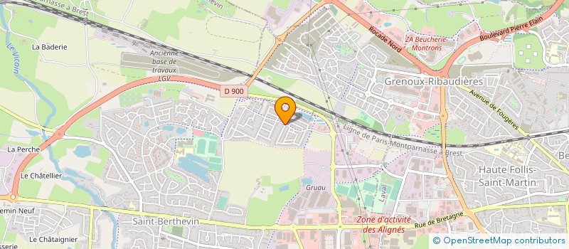 localisation de l'entreprise CARTIER PATRICK  SAINT-BERTHEVIN