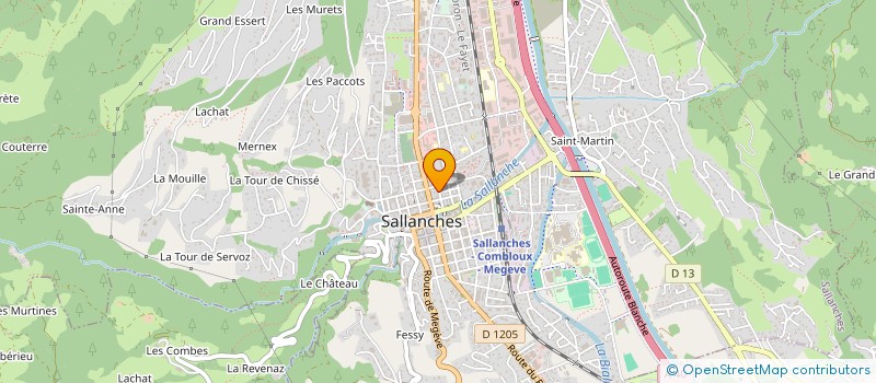 localisation de l'entreprise CARTIER PHILIPPE DISTRIBUTION  SALLANCHES