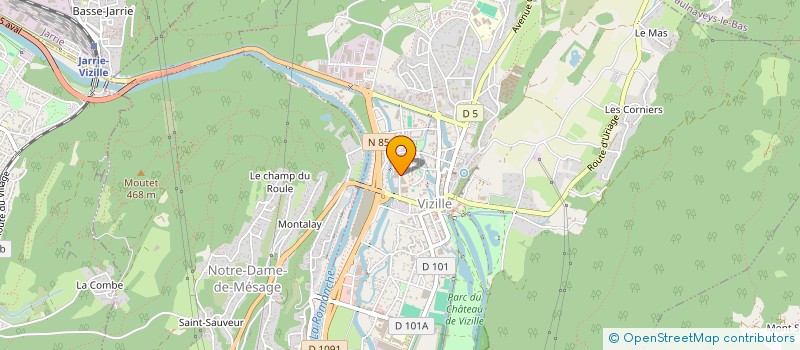 localisation de l'entreprise CARTINT GRENOBLE à VIZILLE