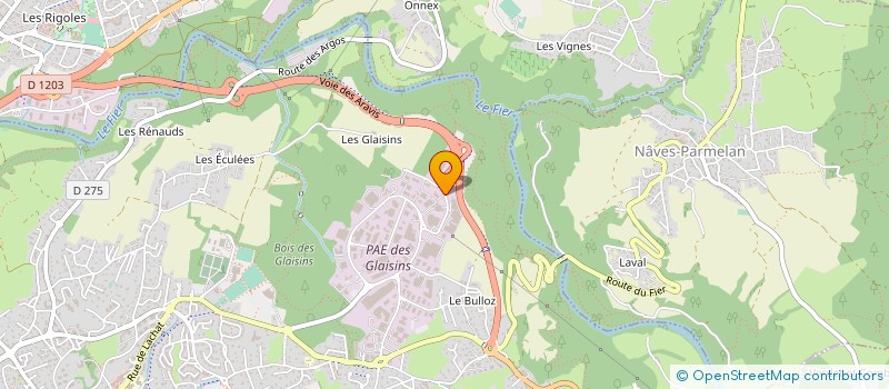 localisation de l'entreprise CARTIS FRANCE à ANNECY