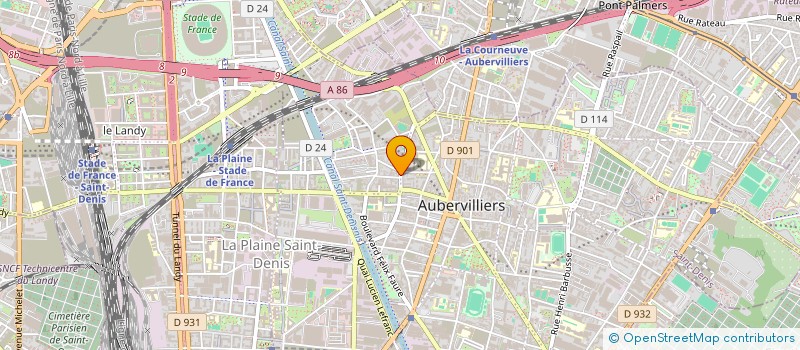 localisation de l'entreprise CARTITEX DECPA  AUBERVILLIERS