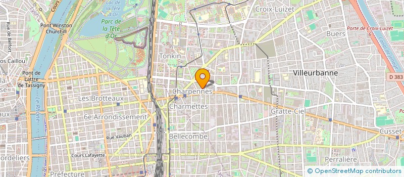 localisation de l'entreprise CARTOCAD à VILLEURBANNE