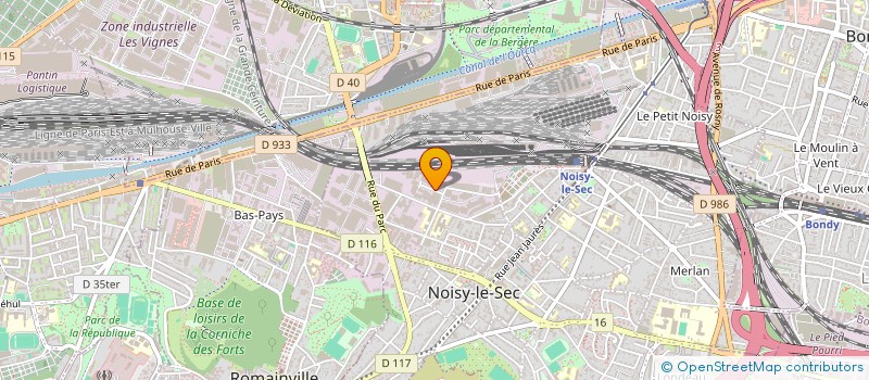 localisation de l'entreprise CARTOFAGE PLV à NOISY-LE-SEC