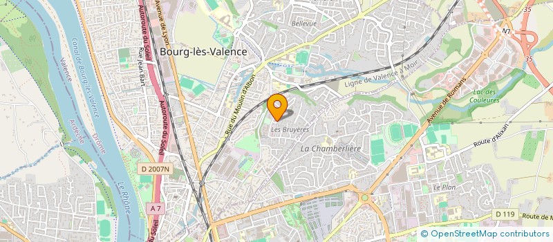 localisation de l'entreprise CARTOFILA à BOURG-LES-VALENCE