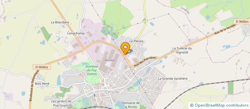 localisation de l'entreprise CARTOL à CERIZAY
