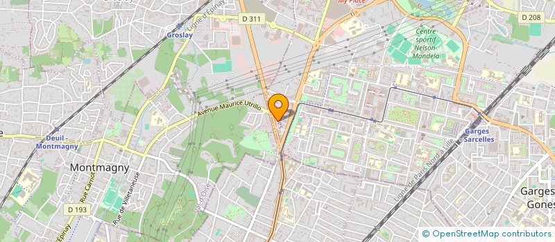 localisation de l'entreprise CARTOLL à SARCELLES