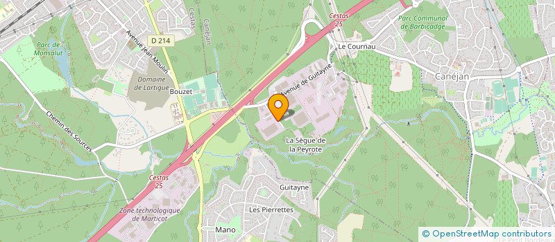 localisation de l'entreprise CARTOLUX à CANEJAN