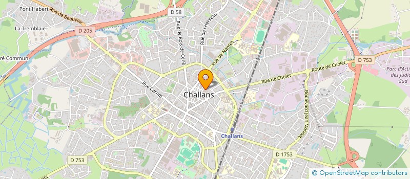 localisation de l'entreprise CARTON PROD à CHALLANS