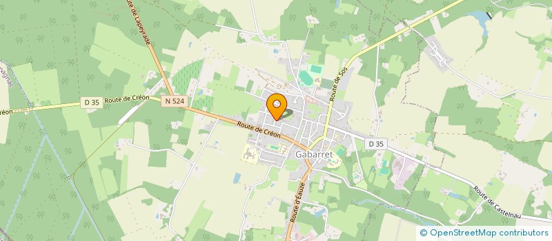 localisation de l'entreprise CARTON ROUGE 40  GABARRET