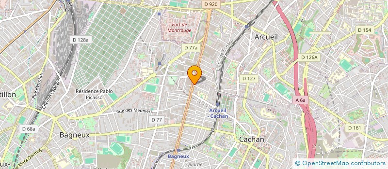 localisation de l'entreprise CARTONET à CACHAN