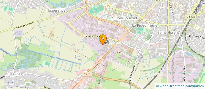 localisation de l'entreprise CARTONNAGE DU SUD OUEST à NIORT