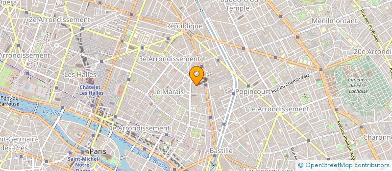 localisation de l'entreprise CARTONNAGES ANDRE LEONARD à PARIS