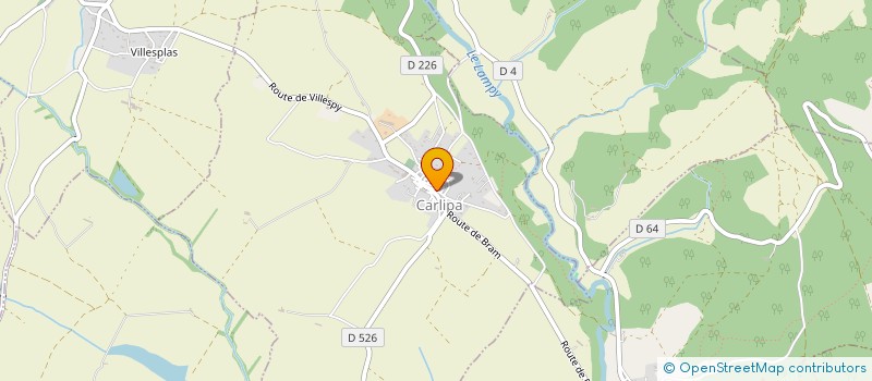 localisation de l'entreprise CARTONNAGES CARPENTIER ALBIGES à CARLIPA