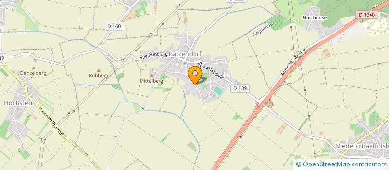localisation de l'entreprise CARTONNAGES D ALSACE à BATZENDORF