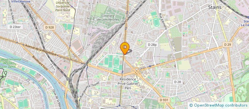 localisation de l'entreprise CARTONNAGES DE L OISE  SAINT-DENIS