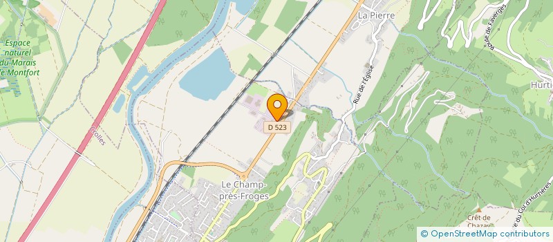 localisation de l'entreprise CARTONNAGES DU DAUPHINE  LE CHAMP-PRES-FROGES