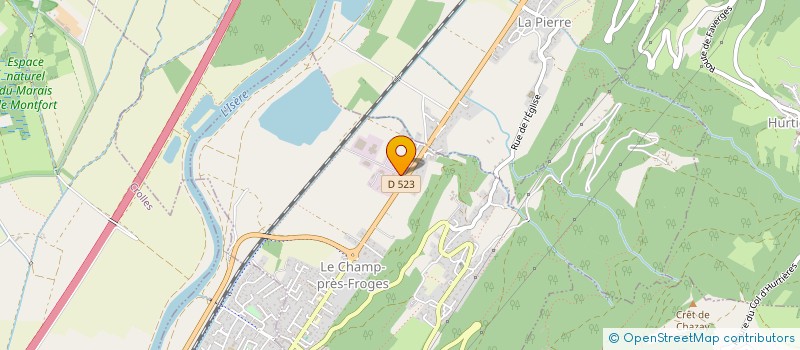 localisation de l'entreprise CARTONNAGES DU DAUPHINE à LE CHAMP-PRES-FROGES