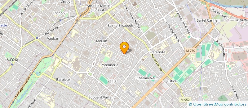localisation de l'entreprise CARTONNAGES DU NORD à ROUBAIX