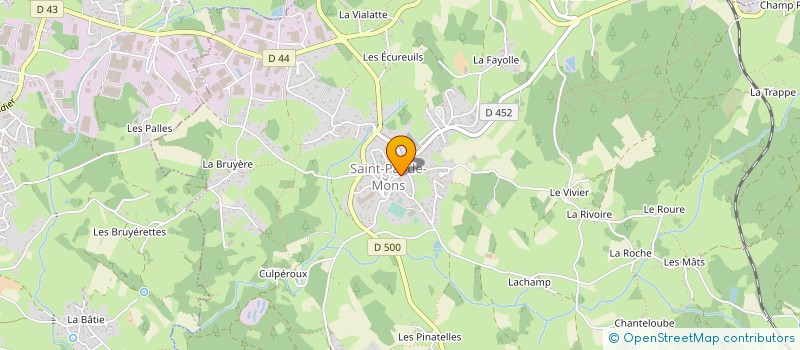 localisation de l'entreprise CARTONNAGES ET IMPRIMERIE ROMEYER à SAINT-PAL-DE-MONS