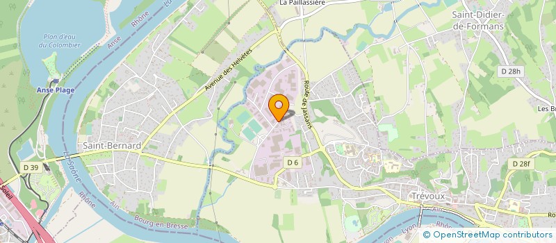 localisation de l'entreprise CARTONNAGES HALLER à TREVOUX