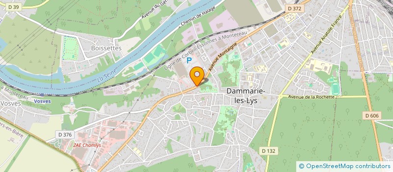 localisation de l'entreprise CARTONNAGES IMPRIMERIE L DEVOISSELLE à DAMMARIE-LES-LYS