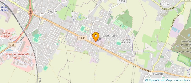 localisation de l'entreprise CARTONNAGES LULI  GUESNAIN