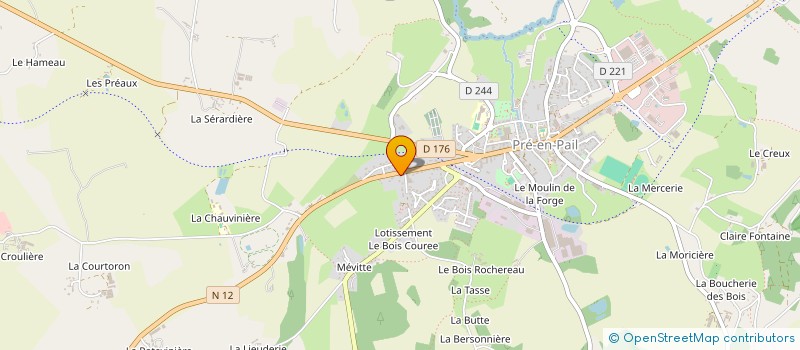localisation de l'entreprise CARTONNAGES TONNELLIER à PRE-EN-PAIL-SAINT-SAMSON