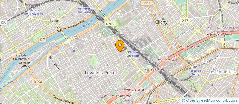 localisation de l'entreprise CARTONNAGES TREHOUT à LEVALLOIS-PERRET