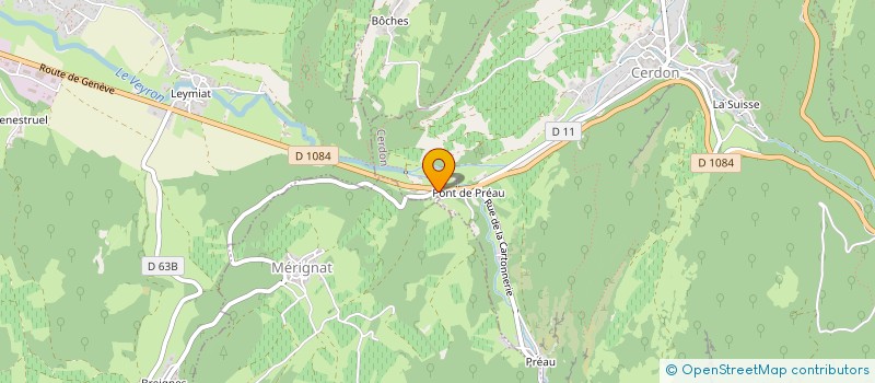 localisation de l'entreprise CARTONNERIES DUBREUIL à CERDON
