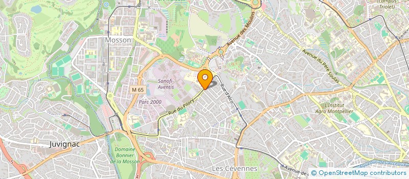 localisation de l'entreprise CARTOPLAN à MONTPELLIER