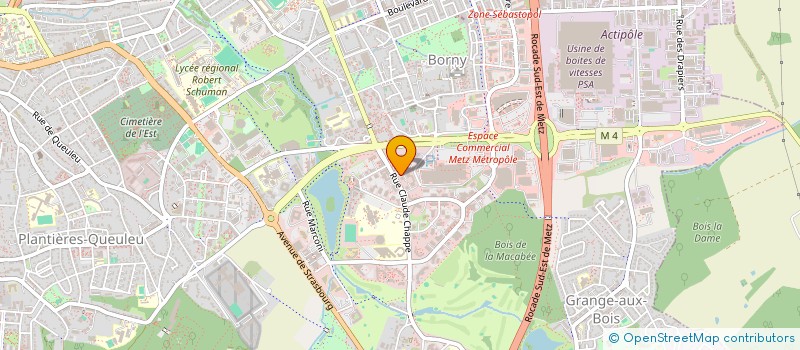 localisation de l'entreprise CARTOSCOPIE à METZ