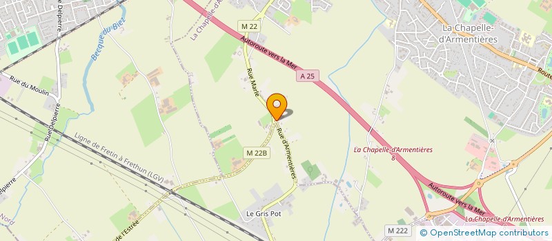 localisation de l'entreprise CARTOSTYL à LA CHAPELLE-D'ARMENTIERES
