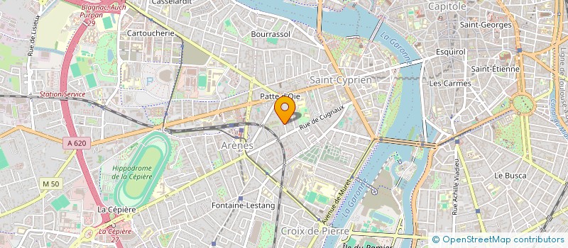 localisation de l'entreprise CARTOUCHERIE SPORTING CLUB à TOULOUSE