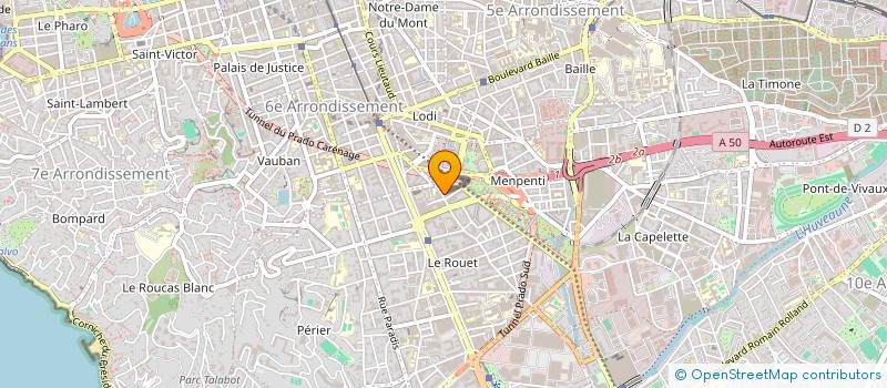 localisation de l'entreprise CARTOUCHES & CIE à MARSEILLE