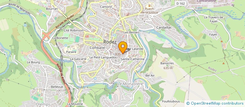 localisation de l'entreprise CARTOUCHES SERVICES à RODEZ