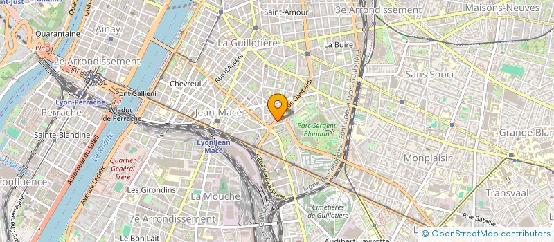 localisation de l'entreprise CARTRANS 69 à LYON 7EME