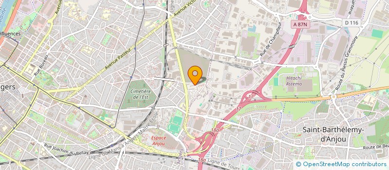 localisation de l'entreprise CARTRANS RECOUV TRANSP PUBL à ANGERS
