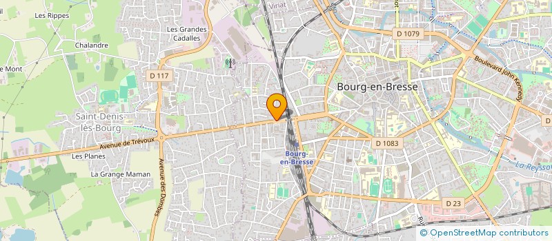 localisation de l'entreprise CARUAL à BOURG-EN-BRESSE