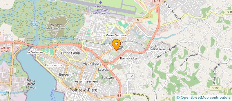 localisation de l'entreprise CARUPHONIS  LES ABYMES