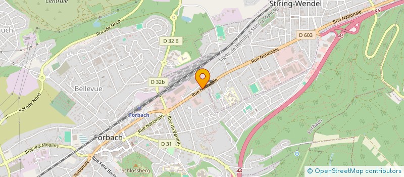 localisation de l'entreprise CARUSO CUISINES ELECTROMENAGERS à FORBACH