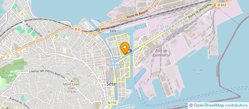 localisation de l'entreprise CARUSO MOTOS SARL à SETE